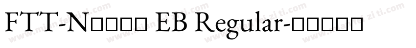 FTT-Nセザンヌ EB Regular字体转换